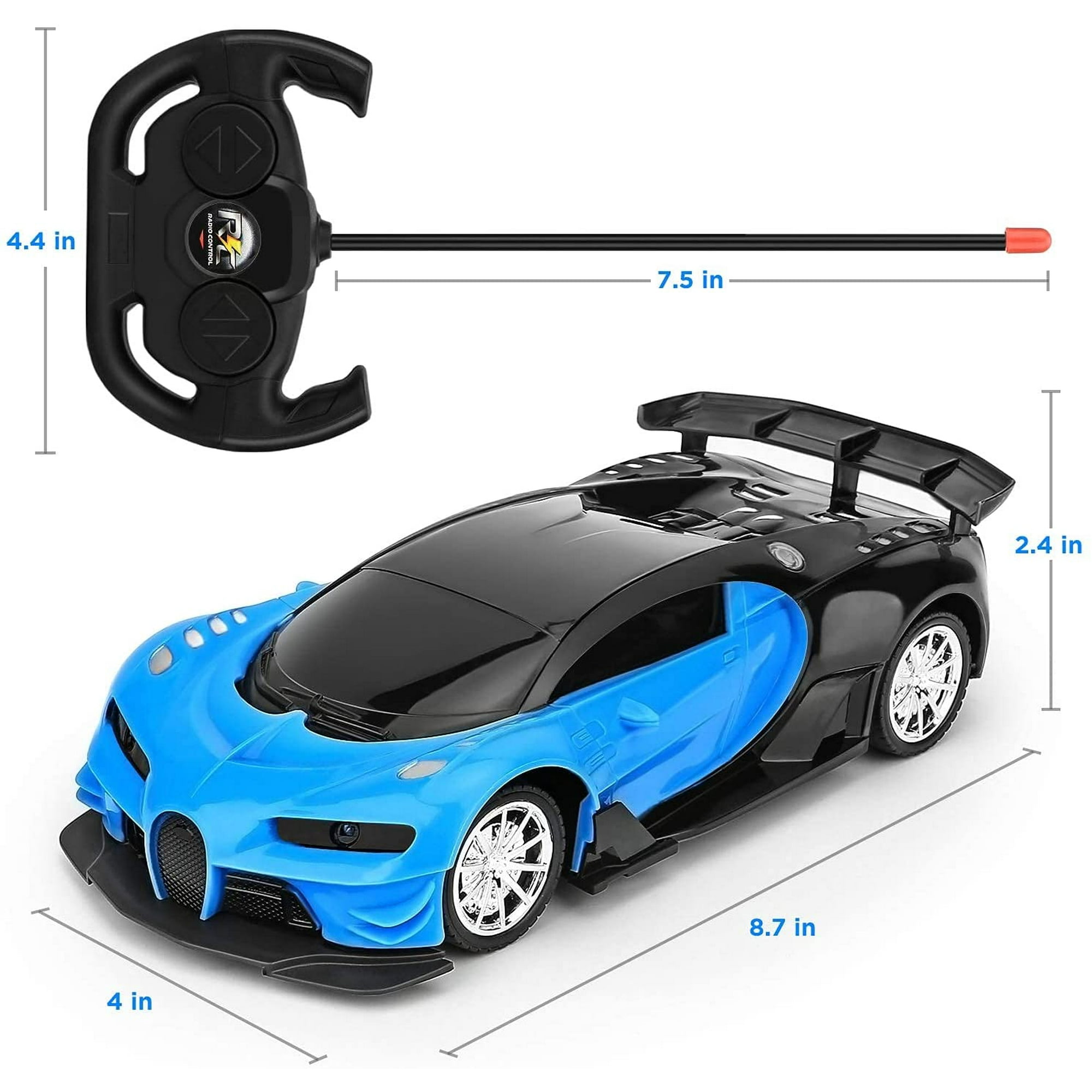 Remote Control Car for Kids 1 16 Scale Electric Remote Toy Racing with Led Lights RC Car Gifts for Age 3 4 5 6 7 8 9 Year Old Boys Girls Blue Walmart