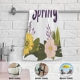 thumbnail image 6 of Hello Spring Florals Leaves Garland Hand Towel Absorbent Bath Towels for Bathroom Sports Gym 28" x 14" Set of 2, 6 of 8