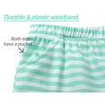 thumbnail image 6 of Beezizac Summer Pajamas For Girls – Green Stripe & Glittering PJS Pal Cute Jammies Set Big Kids Size 10, 6 of 8