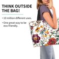 thumbnail image 4 of Large Capacity Single Shoulder Shopping Bag 19.7×15.7×5.9in Main Pocket Large To Accommodate Your Daily Needs Can Be Portable Can Be A Single Shoulder Back Flowers, 4 of 8