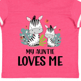 thumbnail image 4 of Inktastic Zebra My Auntie Loves Me Boys or Girls Toddler T-Shirt, 4 of 5