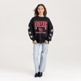 thumbnail image 3 of Women's Gameday Couture  Black Houston Cougars Pure Victory Relaxed Rhinestone Pullover Sweatshirt, 3 of 4
