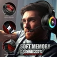 thumbnail image 7 of Gaming Headset Xbox One Headset with Stereo Surround Sound,PS4 Gaming Headset with Mic & LED Light Noise Cancelling Over Ear Headphones Compatible with PC, PS4,PS5, Xbox One,Mac, 7 of 7