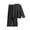 Black, variant on Two Piece Summer Outfit Womens Summer Outfit Clothing Set Female Round Neck Sleeveless Tops Pants Sets Trousers Pant Style S_508 Women's Tracksuits Beige One Size