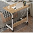 thumbnail image 5 of Soges Adjustable Side Table Movable Laptop Computer Desk for Bed Sofa Small Space Walnut 23.6", 5 of 6