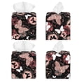 thumbnail image 2 of Picia Butterflies1 Pattern Tissue Box Cover,PVC Leather Square Holder,Tissue Box Holder with Magnetic Bottom,Facial Paper Organizer Dispenser-5.2"X5.2"X5.2", 2 of 8