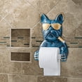 thumbnail image 5 of Fiocias Nordic Toilet Paper Holder Mounting Dog Sculpture Paper Rack Stand Organizer for Blue, 5 of 9