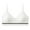 White, variant on GUZOM Women's Wireless Cotton Bra - Soft Comfortable Everyday, Breathable, Adjustable Straps, V-Neck, Gray, Free Size - Ideal for Lounge & Yoga
