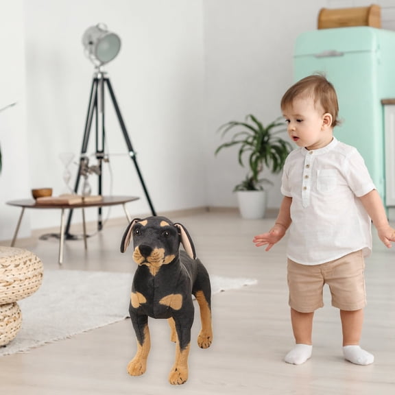Soft Plush Realistic Dog Toy For Kids Simulation Puppy Stuffed Animal For Children Relaxation Home Decoration Companion Play