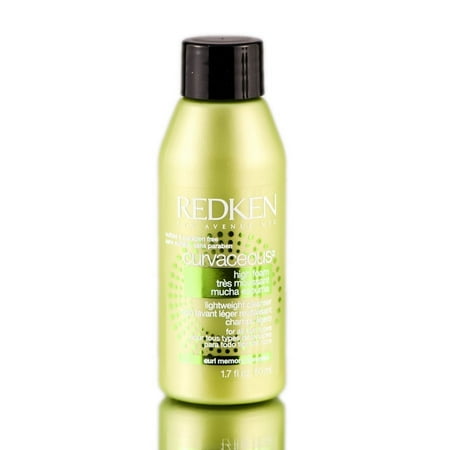 Redken Curvaceous High Foam Lightweight Cleanser- 1.7 oz - Pack of 1 with Sleek Comb