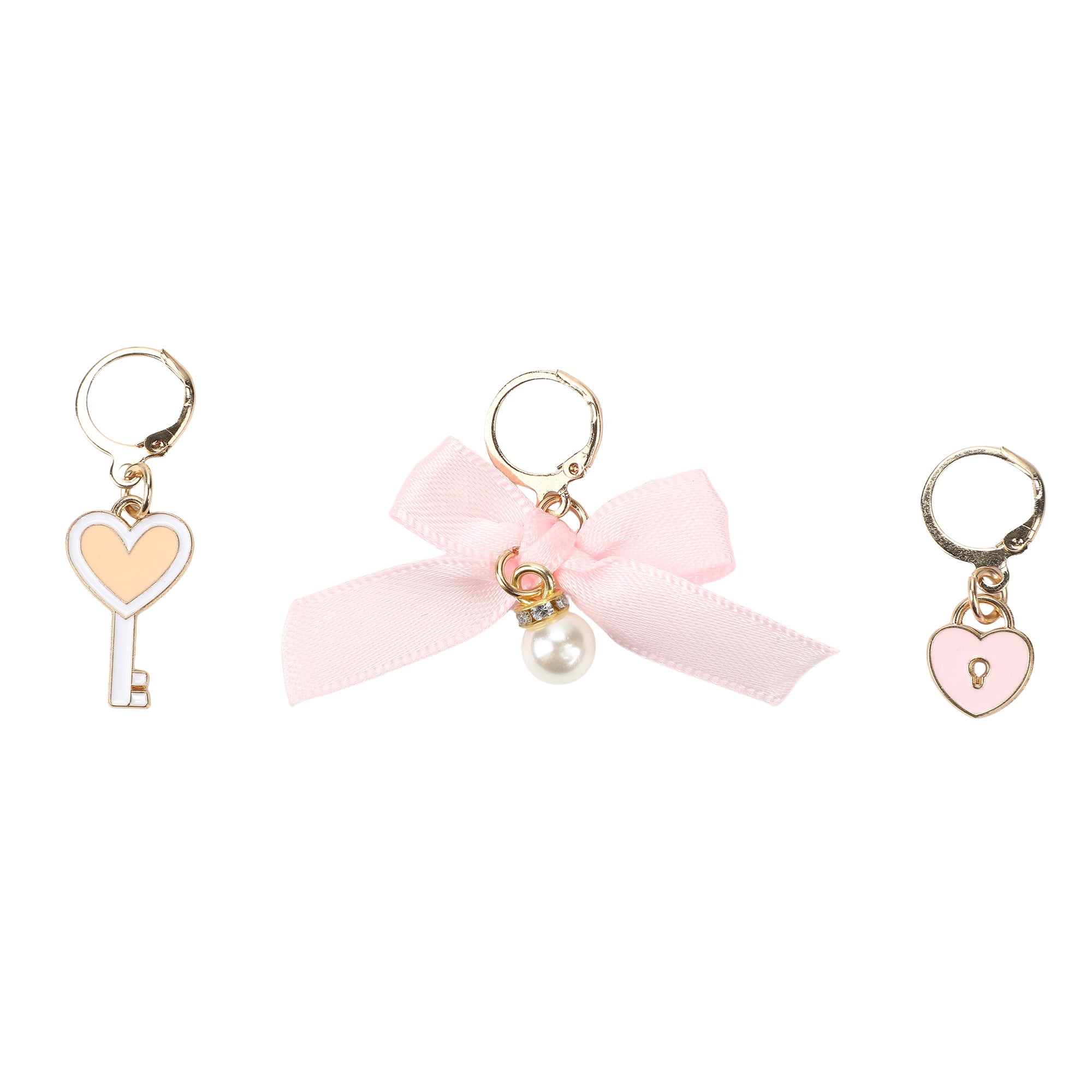 Packed Party Key To My Heart Shoe Charm Set (3 Piece)