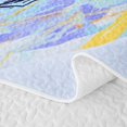 thumbnail image 5 of Manfei Boys Girls Tennis Twin Quilt Set, Sport Twin Coverlet Set, LightBlue Yellow Black, Gray Reversible 2 Pieces, 1 Bedspread and 1 Pillowcase, 5 of 7