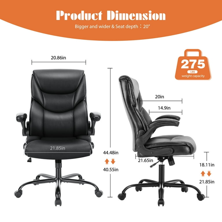 Yoyomax Office Chair, Ergonomic High Back Computer Chair, PU