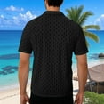 thumbnail image 4 of FRSASU Mens Short Sleeved Shirt Button Down Shirts Summer Casual Vacation Beach Summer Tops Black XL, 4 of 7