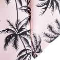 thumbnail image 5 of Jinhomg Men's Holiday Beach Shirts 2025 Fashion Tropical Palm Tree Print Hawaiian Shirt Lightweight Comfy Button Down Lapel Collar Summer Vacation Shirts Sales Today Pink XXXL, 5 of 9