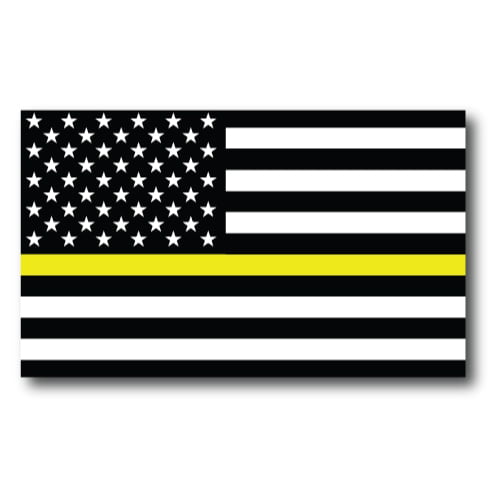 Thin Yellow Line American Flag Magnet Decal 3x5 Heavy Duty for Car Truck SUV 