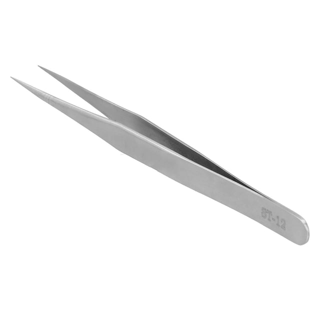 Exquisite Craftsmanship, Anti Static Stainless Steel Portable Pointed Head Anti Rust Eyelash Grafting Clip Ergonomic For Planting Eyelashes ST-16 Tilted Head,ST-15 Bend Head,ST-12