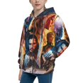thumbnail image 2 of Kids Game of Thrones Hooded Sweatshirt 3D Pullover Hoodie for Girls Boys with Pocket, 2 of 8