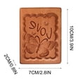 thumbnail image 6 of Utoimkio Wooden Cookie Mould 3D Baking Mould Cookie Die Cutting Machine Conical Plant Model Cookie Wooden Gingerbread For Halloween Thanksgiving Christmas Kitchen DIY, 6 of 7