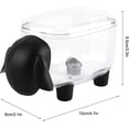 thumbnail image 2 of Jinsinto 2 Pieces Cotton Swab Box Cotton Swab Dispenser Transparent Sheep Shaped Swab Storage Box with Lid Toothpicks Paper Clips Etc, 2 of 5