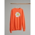 thumbnail image 3 of Daisy Hand Drawn Doodle Sweatshirt Women -Image by Shutterstock, Female XX-Large, 3 of 4