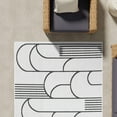thumbnail image 6 of Unique Loom Outdoor Modern Collection Area Rug - Mod (7' 10" x 10' Rectangle White and Black), 6 of 10