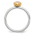 thumbnail image 2 of Pink Tourmaline Sterling Silver with Gold-Plate Ring, 2 of 6