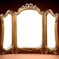 thumbnail image 2 of Hickory Manor 7327BZ Tri Fold Vanity Bronze Decorative Mirror, 2 of 2