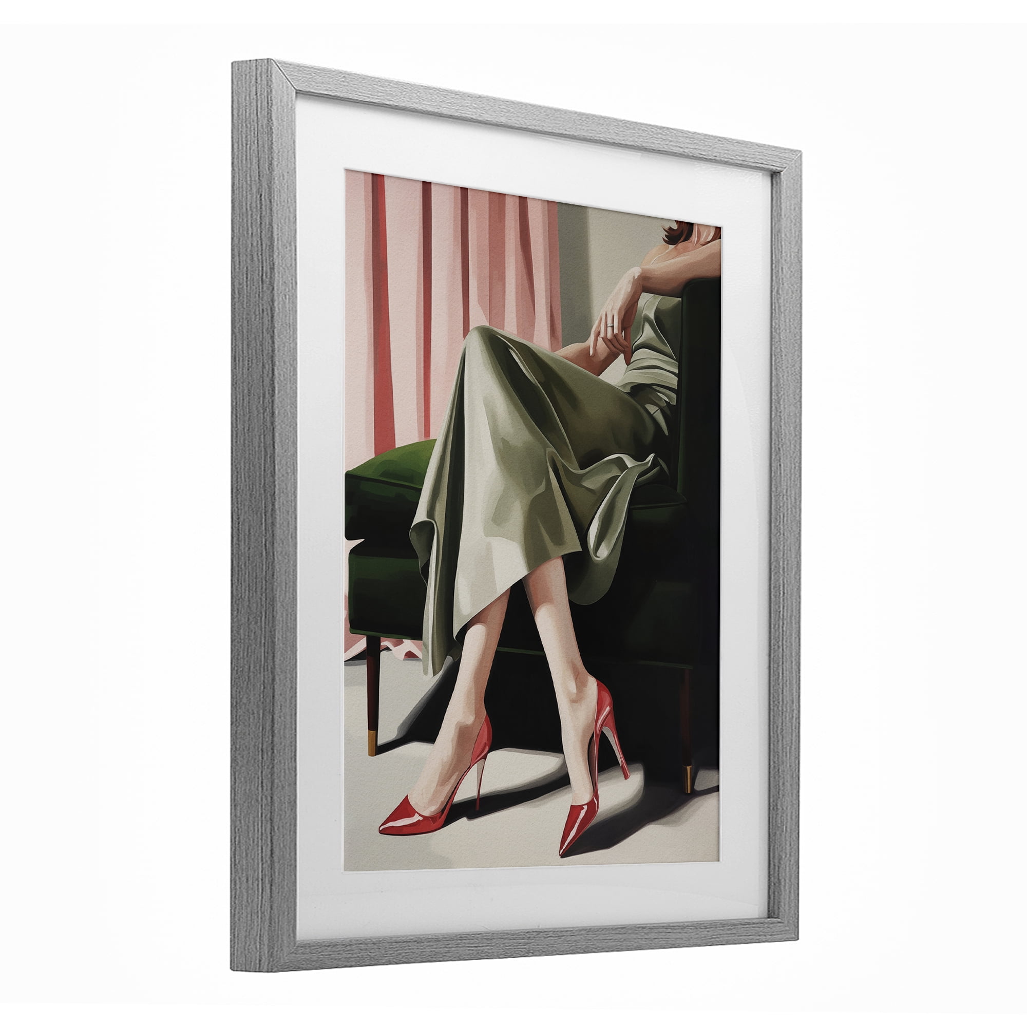 Stupell Industries Waiting For The Guests Gray Framed Print Under Glass, design by Andreas Magnusson