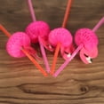 thumbnail image 2 of 50 pajitas decorativas, pajitas de plástico de flamencos hawaianos Abanopi Rosa roja, 2 of 7