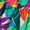 Multicolor, variant on Womens Multicolor Allover Tropical Leaf Print Halter Neck Maxi Dress With Self-Tie Belt, Flowing Vacation Style