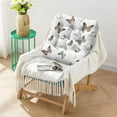 thumbnail image 2 of Dreamy Watercolor Butterflies Meditation Cushion 4.7" Thick Comfort for Hard Floors, 2 of 5