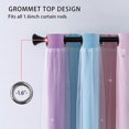 thumbnail image 4 of Cortinas XiDi con diseño de princesa unicornio para dormitorio de niñas, 4 of 8