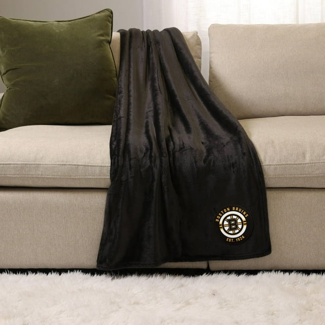 NHL, NBA, MLB Black Sports Throw Blanket, 50" x 60"