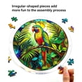 thumbnail image 3 of Stained Glass Style Suncatcher Window Hanging Acrylic Puzzle Ornament 8 Inch Decorative Sun Catcher Bird Scenery Art Home Wall Decor 1 Pack, 3 of 6