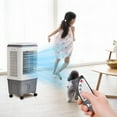 thumbnail image 5 of Ktaxon Portable Air Cooler,732CFM Evaporative Swamp Cooler with 5.28Gal/20L Water Tank, Cooling Fan with Oscillating, 3 Speeds, 7.5H Timer, 4 Ice Box, Indoor or Outdoor, 5 of 10