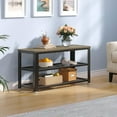 Shoe Bench 3Tier Shoe Rack 28.7\u201D Storage Entry Bench with Mesh
