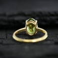 thumbnail image 6 of Vintage Peridot Gemstone Ring Stackable Delicate Promise Jewelry Engagement14k Gold Ring August Birthstone Solitaire Women Ring Gift For Her, 6 of 6