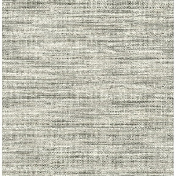 Brewster Island Grey Faux Grasscloth Unpasted Non Woven Wallpaper, 20.5-in by 33-ft, 56.4 sq. ft.