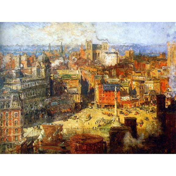 Columbus Circle-Cooper - CANVAS or PRINT WALL ART