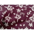 thumbnail image 4 of oneOone Cotton Poplin Purple Fabric Florals Sewing Craft Projects Fabric Prints By Yard 42 Inch Wide, 4 of 4
