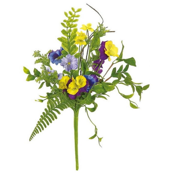 Select Artificials Pansy et Fleurs Sauvages Buisson Floral Artificiel