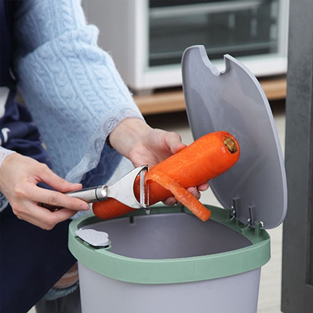 WRITWAA 1Ud De Basura Con Plástico Verde Para Almacenamiento En Cocina O Apertura Botón
