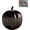 Black-S, variant on Starry Night Pumpkin, Luminous LED Pumpkin, Sparkling Starry Glass Pumpkin, Autumn Halloween Home Bedroom Bathroom Corridor Lighting Decoration(Orange-L)
