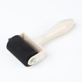 thumbnail image 1 of 3.5cm Rubber Ink Roller Handle Brush Ink Craft Stamped Anti-Slip Roller Tool (White), 1 of 5