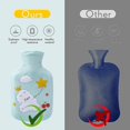 thumbnail image 4 of Rubber Hot Water Bottle with Cover - Fluffy Hot Water Bottle, 4 of 5