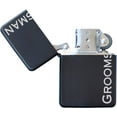 thumbnail image 2 of Engraved Groomsman Cigar Lighter – Wedding Gift, Refillable, Black Matte, 2 of 6