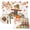 White, variant on Fall Scarecrows Placemats Set of 2, Thanksgiving Autumn Harvest Pumpkins Leaves Washable Wipeable Table Mats for Dining Tables, Indoor Outdoor Kitchen Place Mats for Holiday Party Table Decor