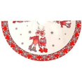 thumbnail image 4 of orange Falda para árbol de Navidad, tapete de adorno para árbol de Navidad de 120cm para decoración de fiestas navideñas, 4 of 4