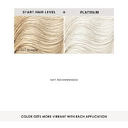 Keracolor Semi Permanent Hair Dye 3 in 1 Clenditioner, Platium, 33.8 fl oz
